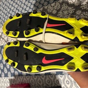 Nike Black and Yellow Soccer Cleats